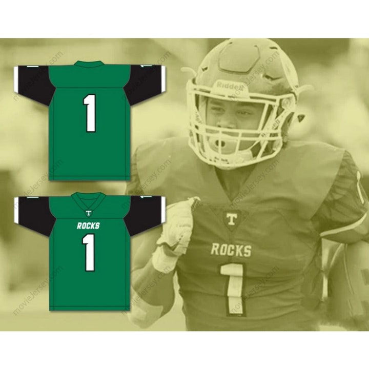 CUSTOM ANY Name Number RONDALE MOORE 1 TRINITY HIGH SCHOOL SHAMROCKS Football Jersey Top Stitched S-6XL