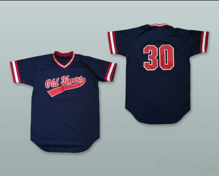 Custom Any Name Number OLD TIMERS 30 NAVY BLUE PULLOVER BASEBALL JERSEY Top Stitched S-6XL