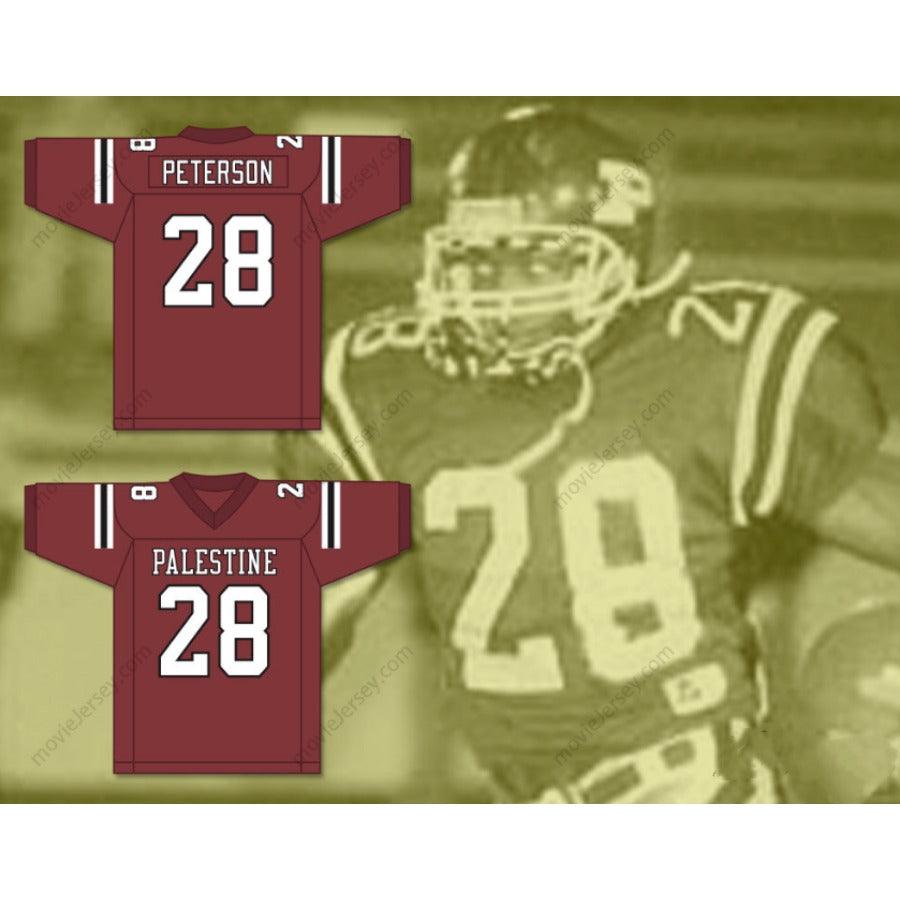 CUSTOM ANY Name Number ADRIAN PETERSON 28 PALESTINE HIGH SCHOOL WILDCATS Football Jersey Top Stitched S-6XL
