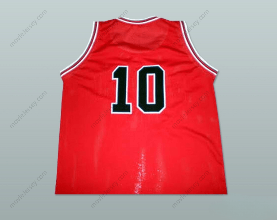 CUSTOM ANY Name Number SLAM DUNK SHOHOKU AWAY BASKETBALL JERSEY 10 SAKURAGI HANAMICHI MANGA Top Stitched S-6XL