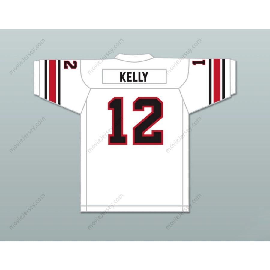 CUSTOM ANY Name Number 1984 USFL JIM KELLY 12 HOUSTON GAMBLERS ROAD Football Jersey Top Stitched S-6XL