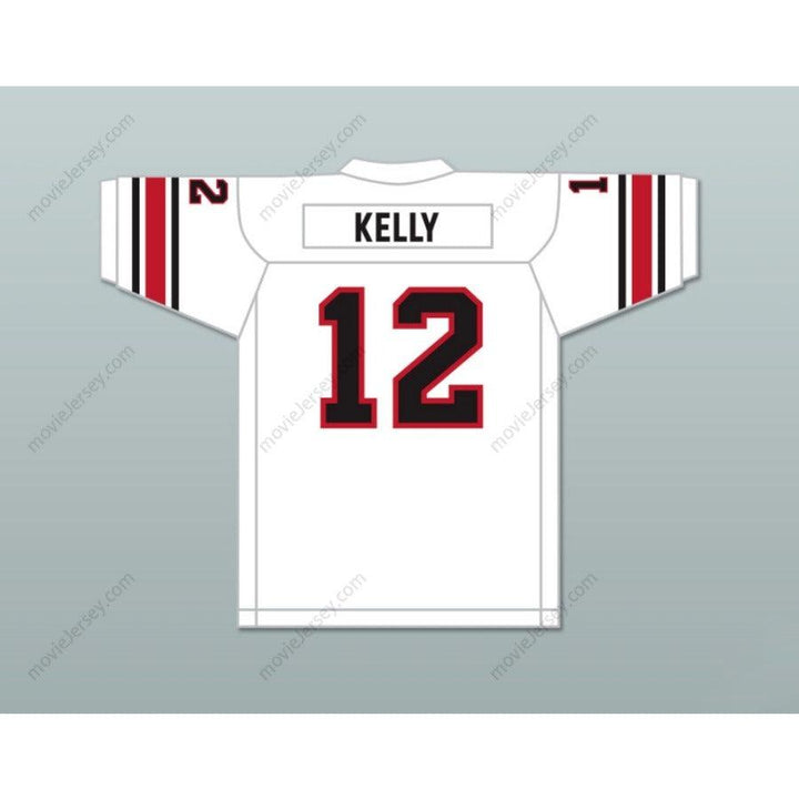 CUSTOM ANY Name Number 1984 USFL JIM KELLY 12 HOUSTON GAMBLERS ROAD Football Jersey Top Stitched S-6XL