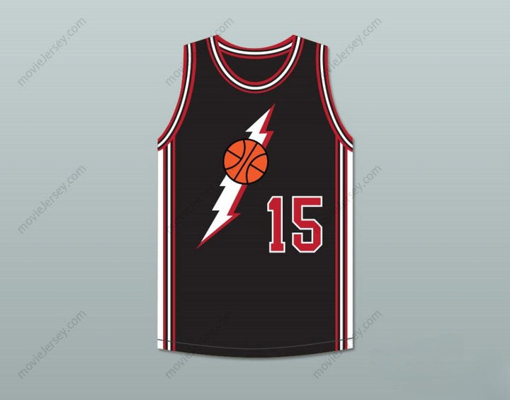 CUSTOM ANY Name Number LARRY 15 BLACK BASKETBALL JERSEY IN THE HOUSE Top Stitched S-6XL