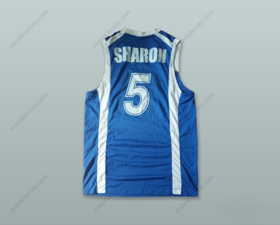 CUSTOM ANY Name Number NAOR SHARON 5 ISRAEL BLUE BASKETBALL JERSEY Top Stitched S-6XL