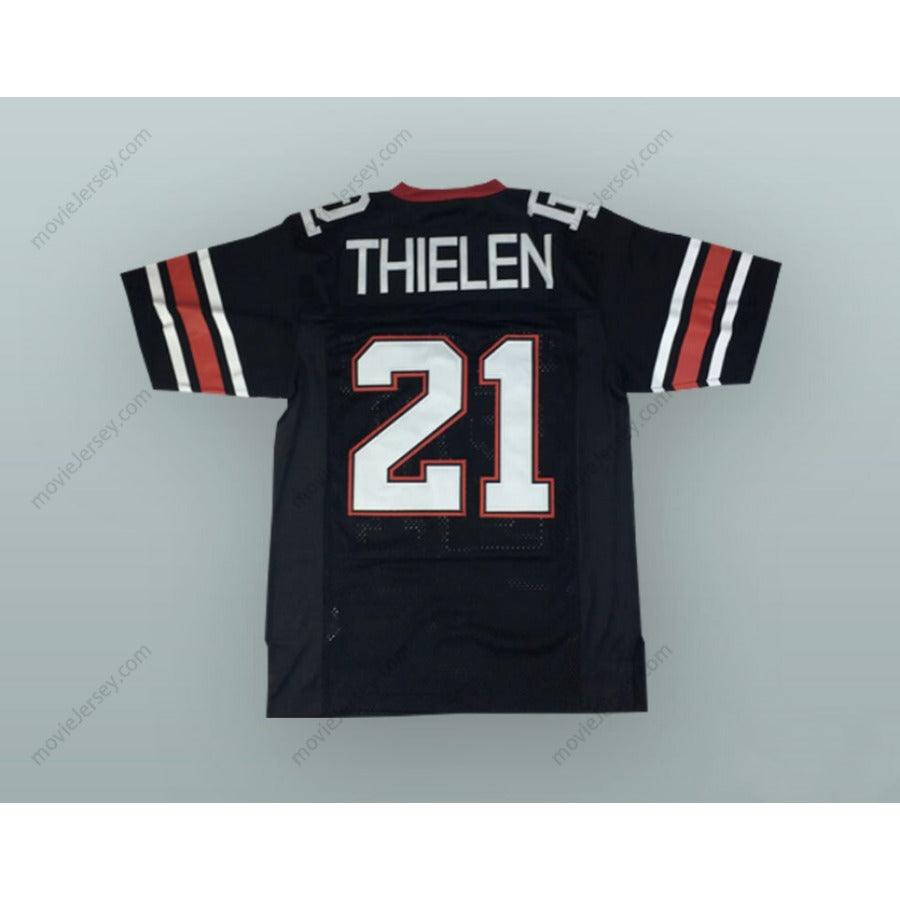 CUSTOM ANY Name Number ADAM THIELEN 21 DETROIT LAKES HIGH SCHOOL LAKERS BLACK FOOTBALL JERSEY Top Stitched S-6XL