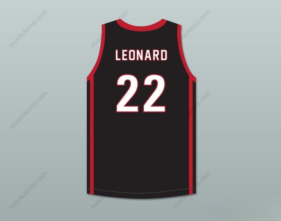 CUSTOM ANY Name Number KAWHI LEONARD 22 MARTIN LUTHER KING HIGH SCHOOL  BLACK BASKETBALL JERSEY 6 Top Stitched S-6XL