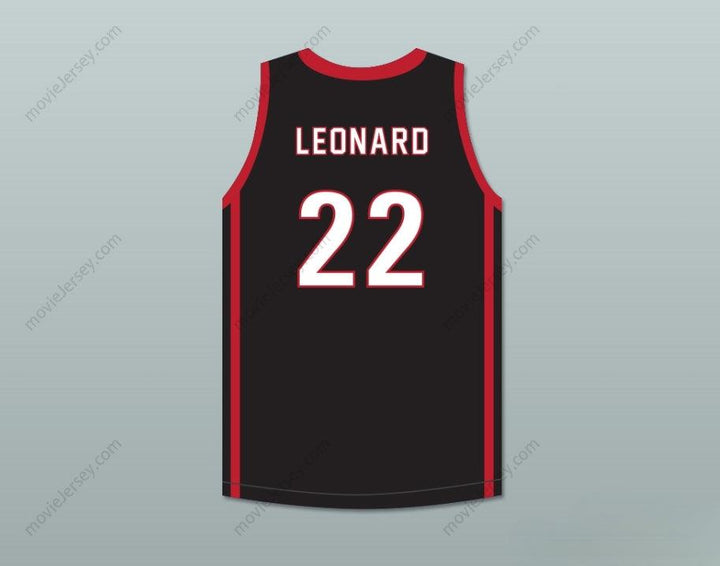 CUSTOM ANY Name Number KAWHI LEONARD 22 MARTIN LUTHER KING HIGH SCHOOL  BLACK BASKETBALL JERSEY 6 Top Stitched S-6XL