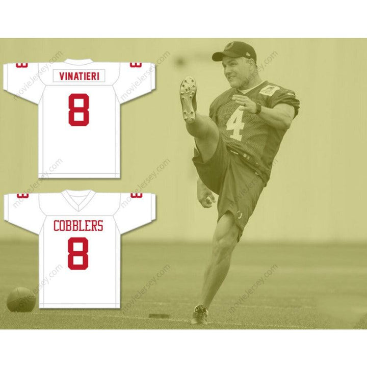 CUSTOM ANY Name Number ADAM VINATIERI 8 RAPID CITY CENTRAL HIGH SCHOOL COBBLERS Football Jersey Top Stitched S-6XL