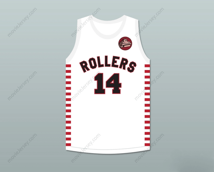 CUSTOM ANY Name Number GEORGE NOSTRAND 14 PROVIDENCE STEAMROLLERS WHITE BASKETBALL JERSEY WITH PATCH 1 Top Stitched S-6XL