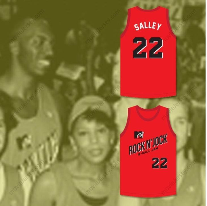 CUSTOM ANY Name Number JOHN SALLEY 22 BRICKLAYERS BASKETBALL JERSEY SECOND ANNUAL ROCK N' JOCK B-BALL JAM 1992 Top Stitched S-6XL