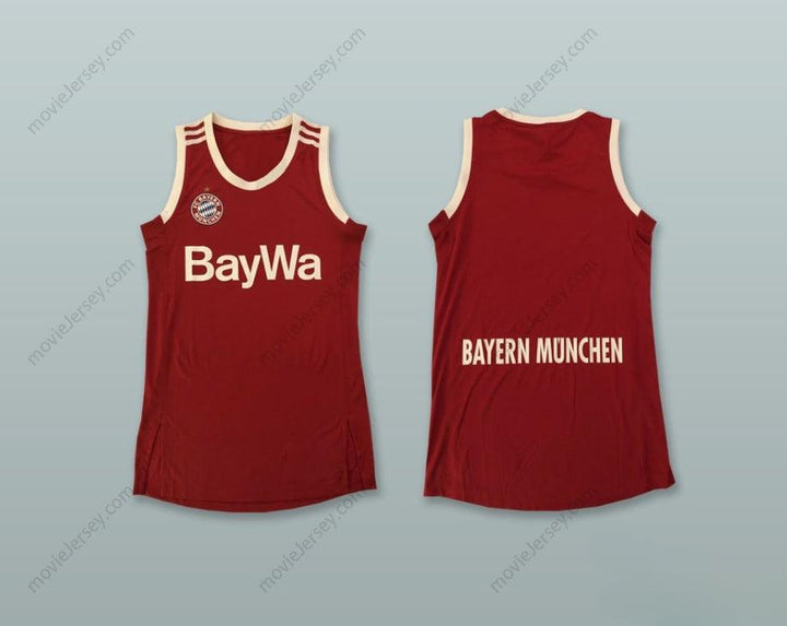 CUSTOM ANY Name Number BAYERN MUNICH RED BASKETBALL JERSEY Top Stitched S-6XL