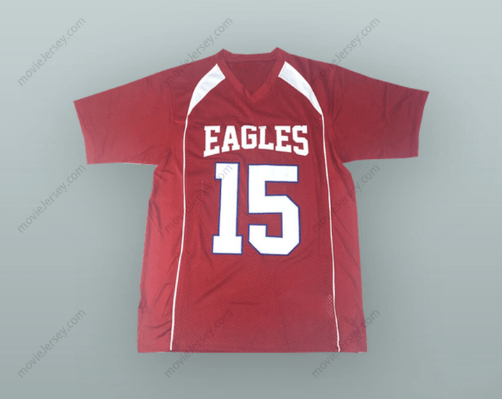 CUSTOM ANY Name Number JOSH ALLEN 15 FIREBAUGH HIGH SCHOOL  RED FOOTBALL JERSEY Top Stitched S-6XL
