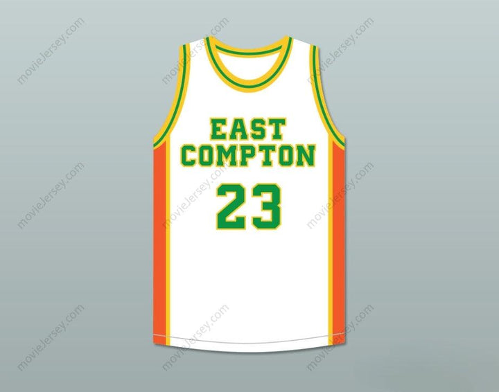 CUSTOM ANY Name Number EAST COMPTON CLOVERS WHITE BASKETBALL JERSEY Top Stitched S-6XL