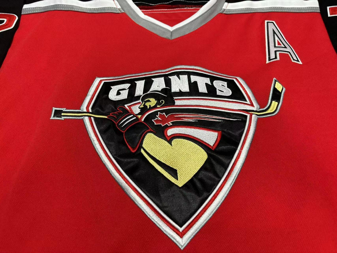 Custom Any Name Number MILAN LUCIC VANCOUVER GIANTS HOCKEY JERSEY Stitched Top Stitched S-6XL