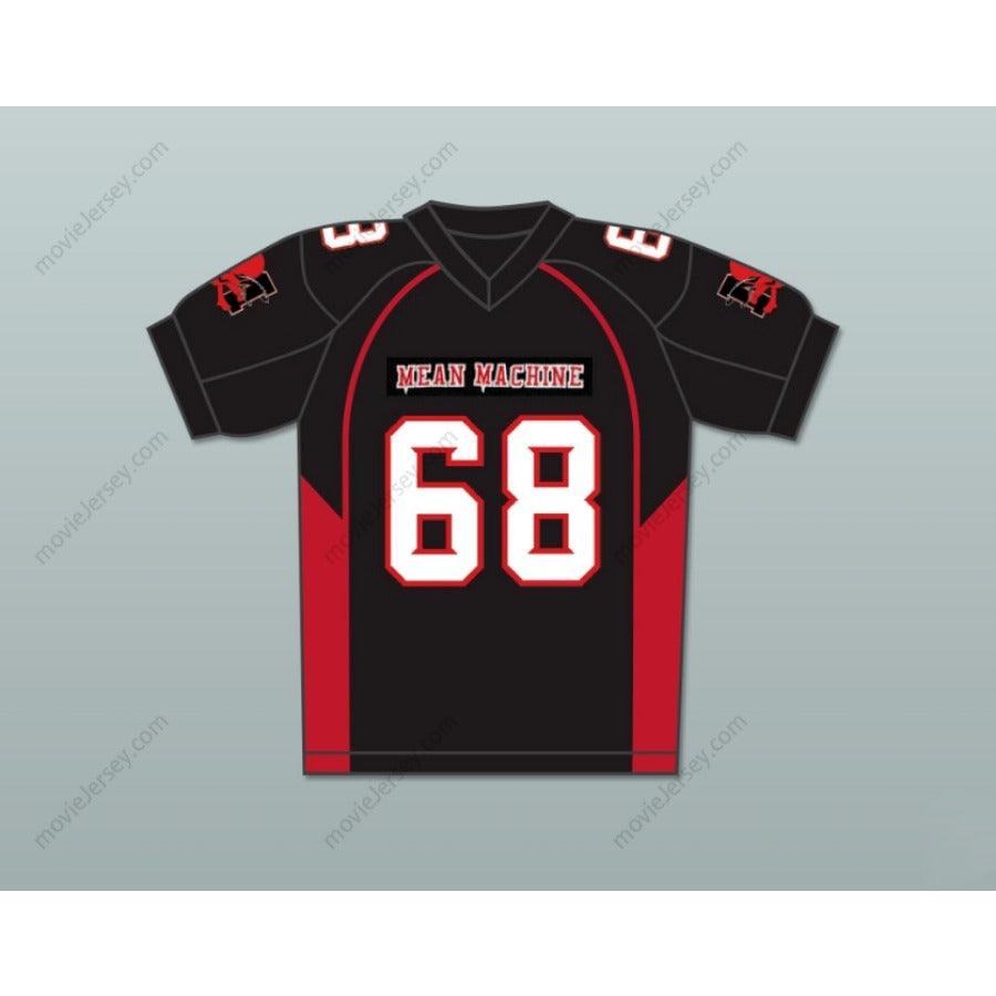CUSTOM ANY Name Number 68 GRADY MEAN MACHINE CONVICTS FOOTBALL JERSEY INCLUDES PATCHES Top Stitched S-6XL