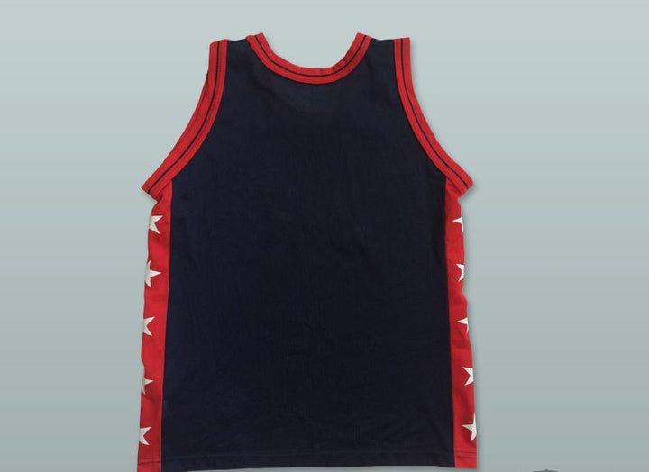 CUSTOM ANY Name Number 1996 TEAM USA DARK BLUE BASKETBALL JERSEY CUSTOM PLAYER AND NUMBER Top Stitched S-6XL