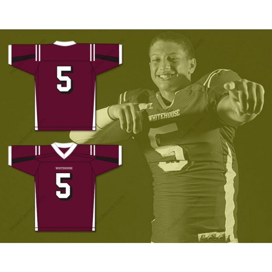 CUSTOM ANY Name Number PATRICK MAHOMES 5 WHITEHOUSE HIGH SCHOOL WILDCATS FOOTBALL JERSEY Top Stitched S-6XL
