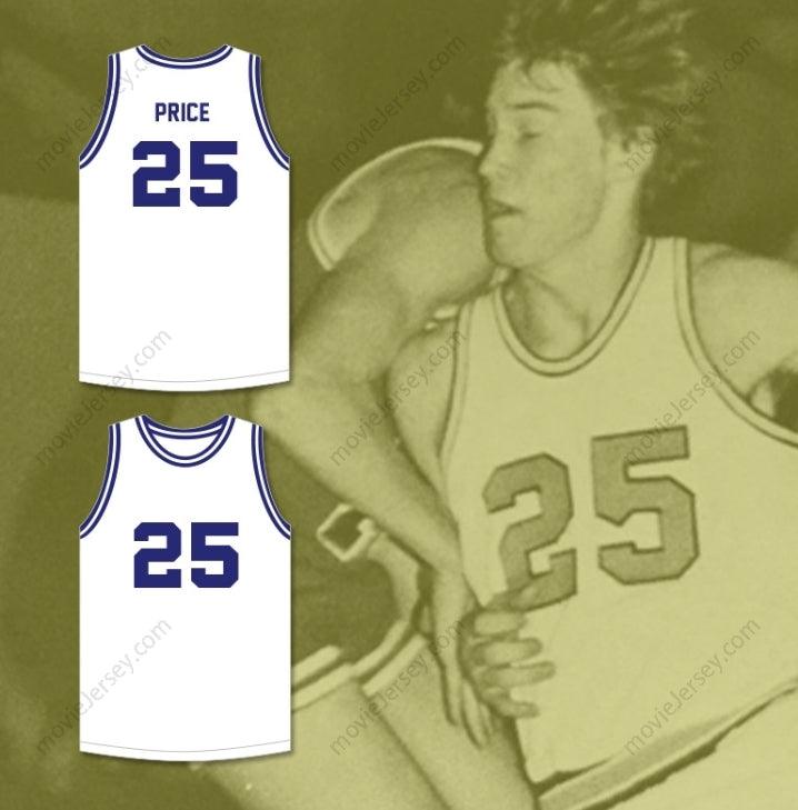 CUSTOM ANY Name Number MARK PRICE 25 ENID HIGH SCHOOL PLAINSMAN WHITE BASKETBALL JERSEY 1 Top Stitched S-6XL