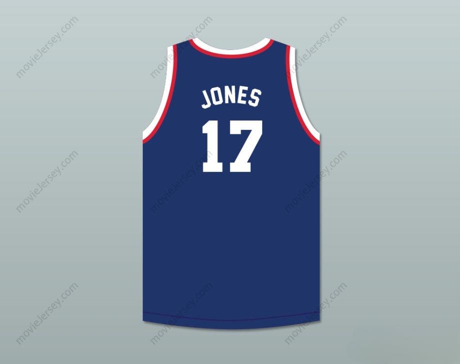 CUSTOM ANY Name Number WALLACE JONES 17  OLYMPIANS BLUE BASKETBALL JERSEY Top Stitched S-6XL