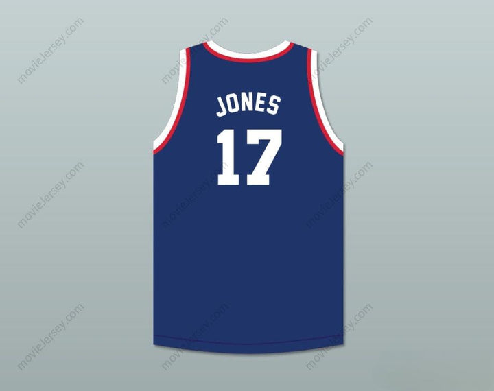 CUSTOM ANY Name Number WALLACE JONES 17  OLYMPIANS BLUE BASKETBALL JERSEY Top Stitched S-6XL