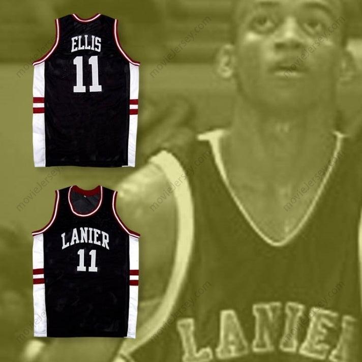 CUSTOM ANY Name Number MONTA ELLIS 11 LANIER HIGH SCHOOL BULLDOGS BLACK BASKETBALL JERSEY Top Stitched S-6XL