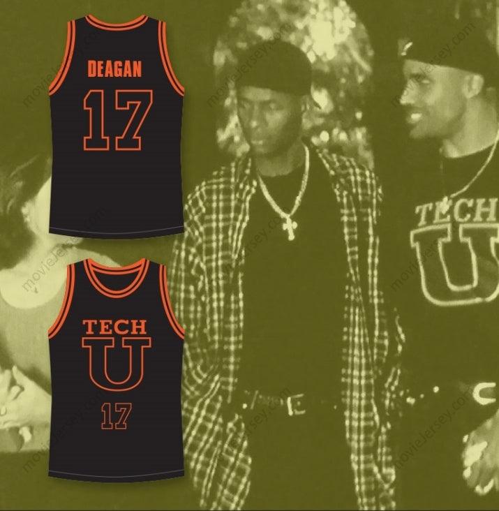 CUSTOM ANY Name Number RICK FOX CHICK DEAGAN 17 TECH U AWAY BASKETBALL JERSEY HE GOT GAME Top Stitched S-6XL