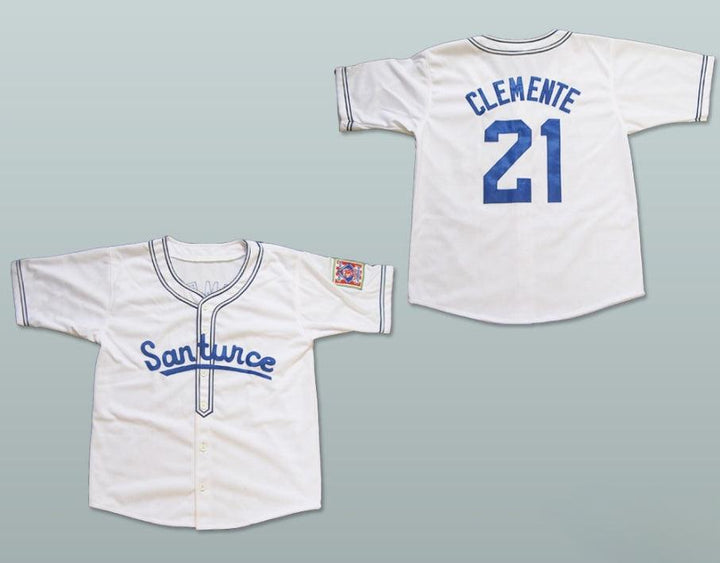 Custom Any Name Number ROBERTO CLEMENTE 21 SANTURCE CRABBERS PUERTO RICO BASEBALL JERSEY ALL SIZES Top Stitched S-6XL