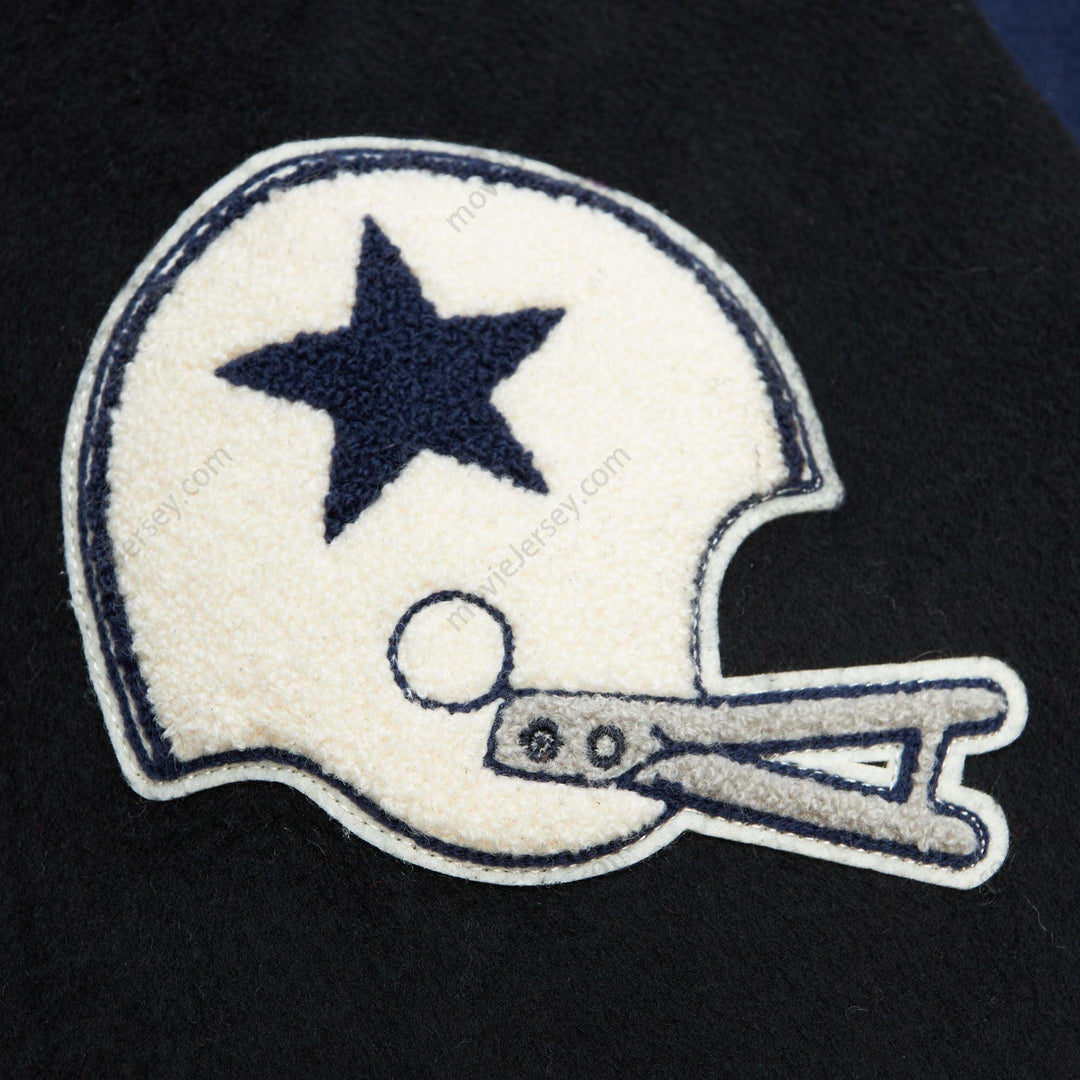 Men’s Navy Dallas Cowboys Team Legacy Full-Snap Varsity Jacket
