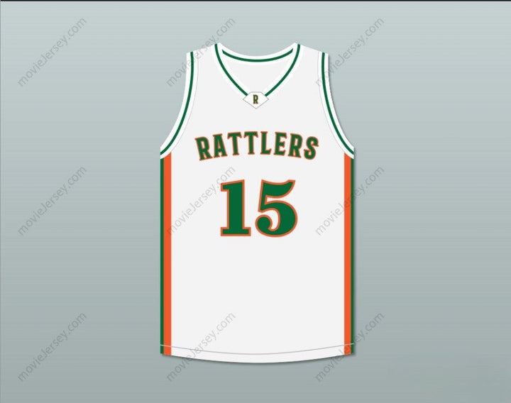 CUSTOM ANY Name Number DEMARCUS COUSINS 15 LEFLORE HIGH SCHOOL RATTLERS WHITE BASKETBALL JERSEY Top Stitched S-6XL