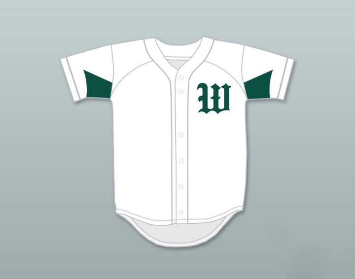 Custom Any Name Number JAMESON TAILLON 50 THE WOODLANDS HIGH SCHOOL HIGHLANDERS WHITE BASEBALL JERSEY 1 Top Stitched S-6XL