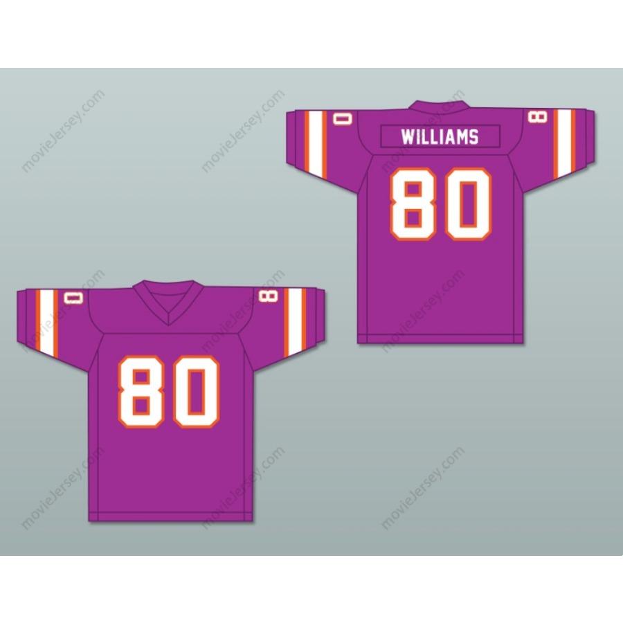 CUSTOM ANY Name Number 1974-75 WFL DAVE WILLIAMS 80 SOUTHERN CALIFORNIA SUN ROAD Football Jersey Top Stitched S-6XL