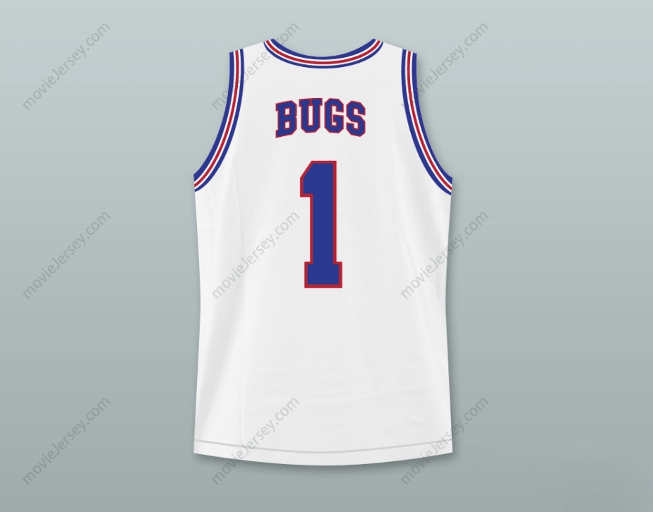 CUSTOM ANY Name Number SPACE JAM BUGS BUNNY 1 TUNE SQUAD BASKETBALL JERSEY WITH BUGS BUNNY PATCH Top Stitched S-6XL