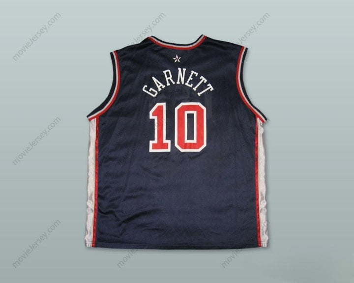 CUSTOM ANY Name Number KEVIN GARNETT 10 USA TEAM AWAY BASKETBALL JERSEY Top Stitched S-6XL