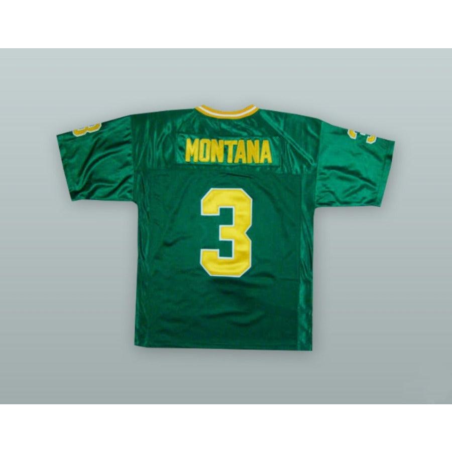 CUSTOM ANY Name Number JOE MONTANA 3 NOTRE DAME GREEN Football Jersey Top Stitched S-6XL
