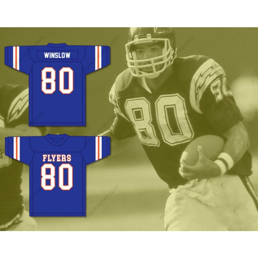 CUSTOM ANY Name Number KELLEN WINSLOW SR 80 EAST SENIOR HIGH SCHOOL FLYERS Football Jersey Top Stitched S-6XL