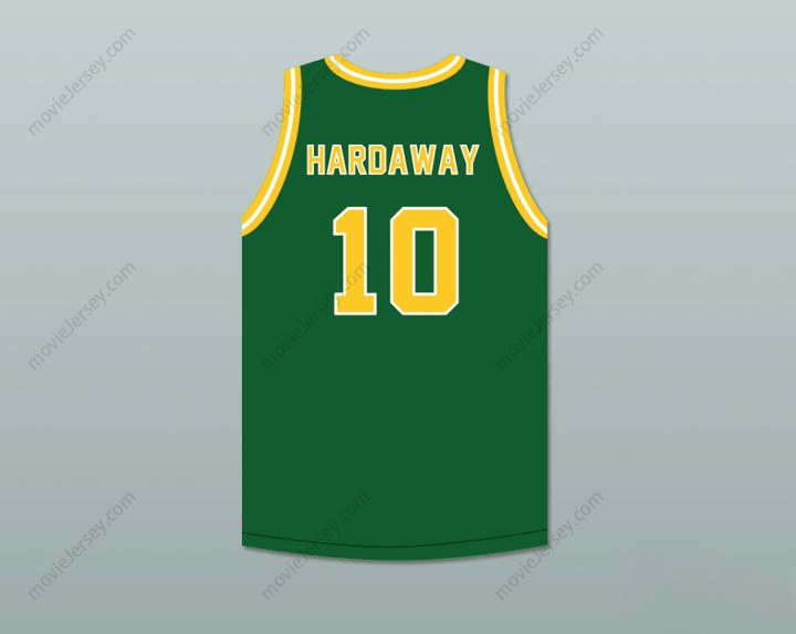 CUSTOM ANY Name Number TIM HARDAWAY 10 CARVER MILITARY ACADEMY CHALLENGERS GREEN BASKETBALL JERSEY 1 Top Stitched S-6XL