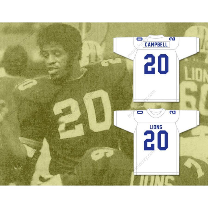 CUSTOM ANY Name Number EARL CAMPBELL 20 JOHN TYLER HIGH SCHOOL LIONS Football Jersey Top Stitched S-6XL