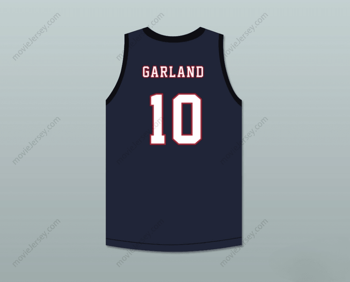 CUSTOM ANY Name Number DARIUS GARLAND 10  ACADEMY  NAVY BLUE BASKETBALL JERSEY 2 Top Stitched S-6XL
