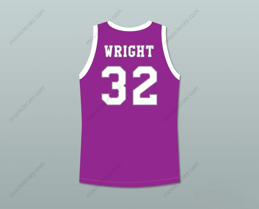 CUSTOM ANY Name Number MONICA WRIGHT 32 CRENSHAW HIGH SCHOOL PURPLE BASKETBALL JERSEY LOVE AND BASKETBALL Top Stitched S-6XL