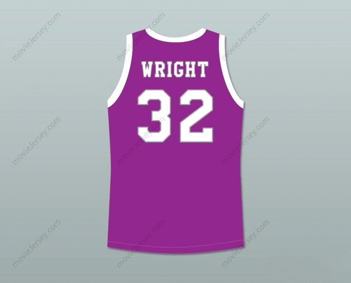 CUSTOM ANY Name Number MONICA WRIGHT 32 CRENSHAW HIGH SCHOOL PURPLE BASKETBALL JERSEY LOVE AND BASKETBALL Top Stitched S-6XL