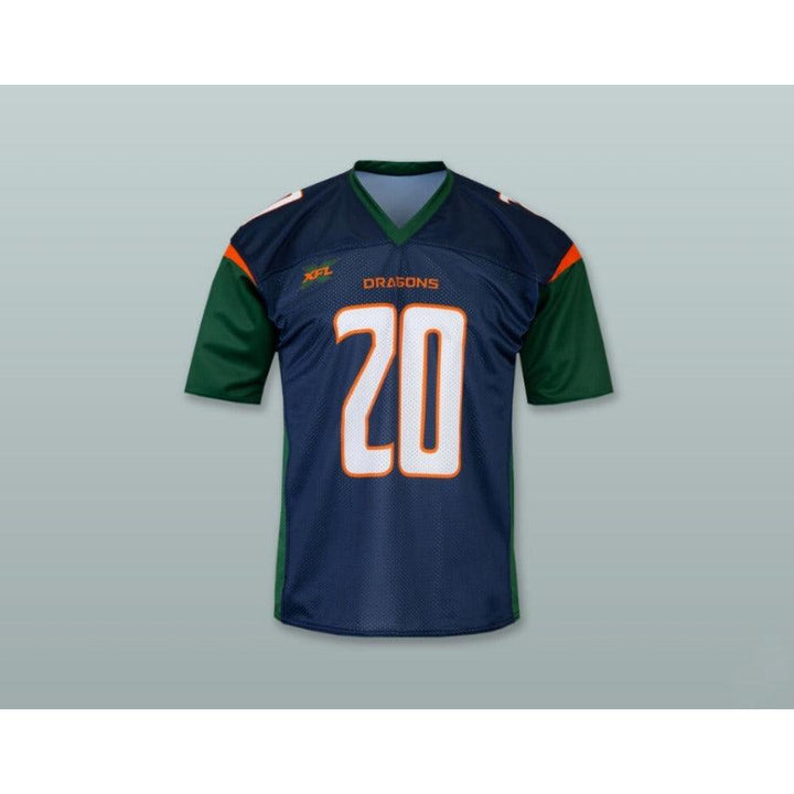 CUSTOM ANY Name Number SEATTLE 20 HOME DARK BLUE Football Jersey Top Stitched S-6XL