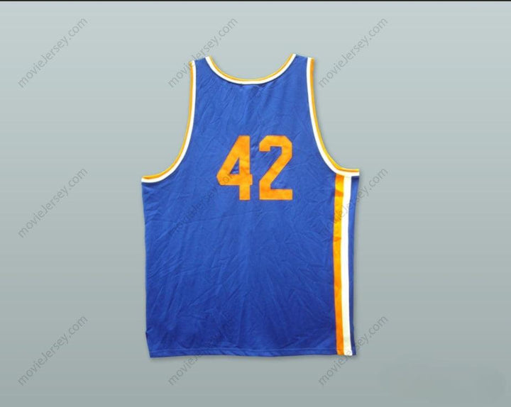 CUSTOM ANY Name Number RUCKER PARK THE HIGH 42 BLUE BASKETBALL JERSEY Top Stitched S-6XL