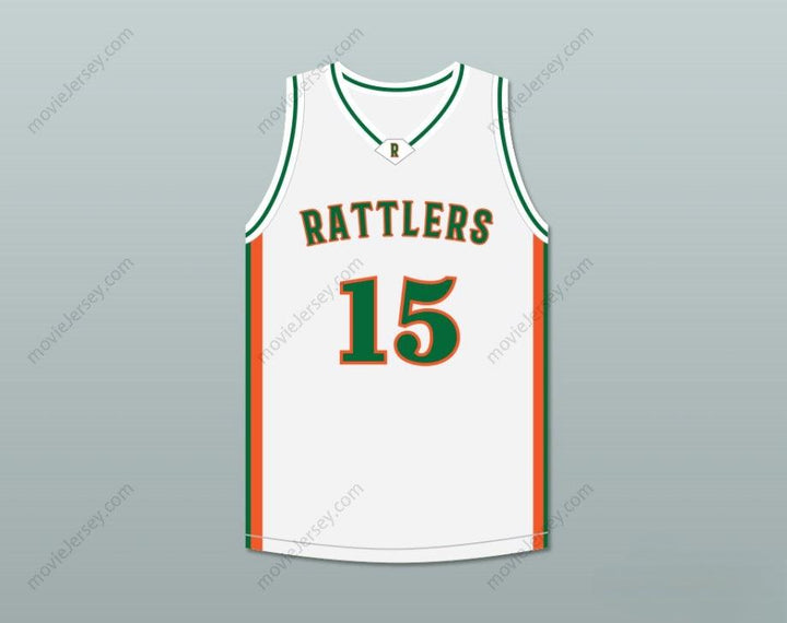 CUSTOM ANY Name Number DEMARCUS COUSINS 15 LEFLORE HIGH SCHOOL RATTLERS WHITE BASKETBALL JERSEY DRAKE- IN MY FEELINGS Top Stitched S-6XL
