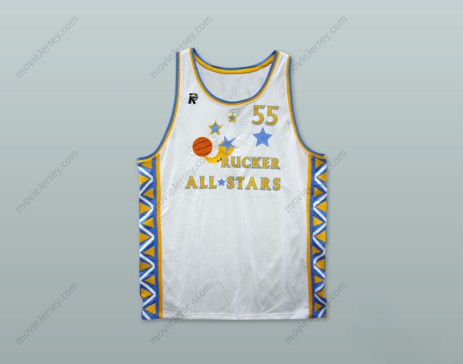 CUSTOM ANY Name Number 1996 STYLE RUCKER ALL STARS 55 WHITE BASKETBALL JERSEY Top Stitched S-6XL