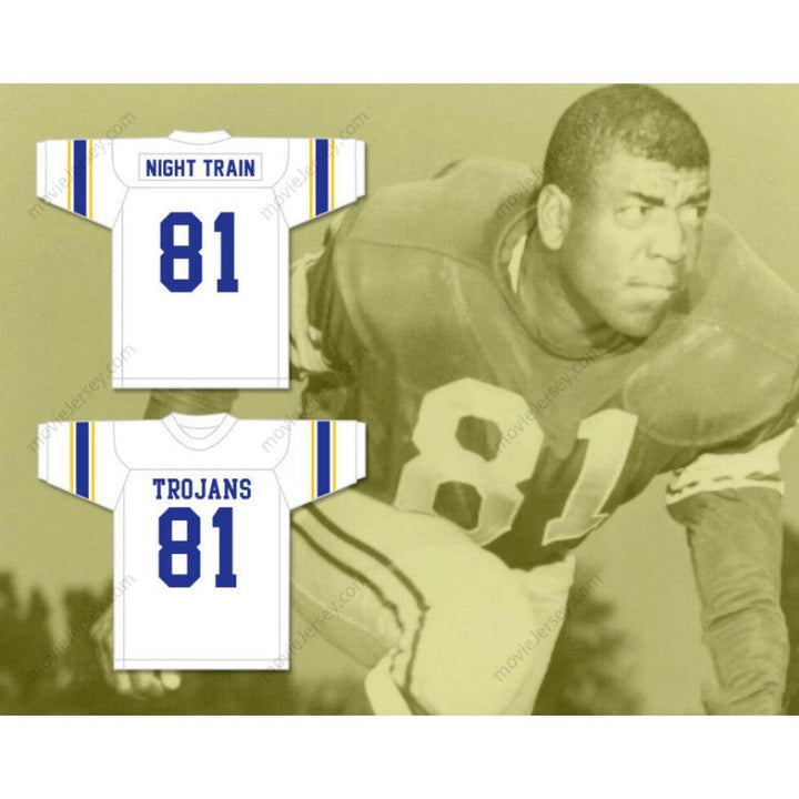 CUSTOM ANY Name Number DICK LANE 81 ANDERSON HIGH SCHOOL TROJANS WHITE FOOTBALL JERSEY Top Stitched S-6XL