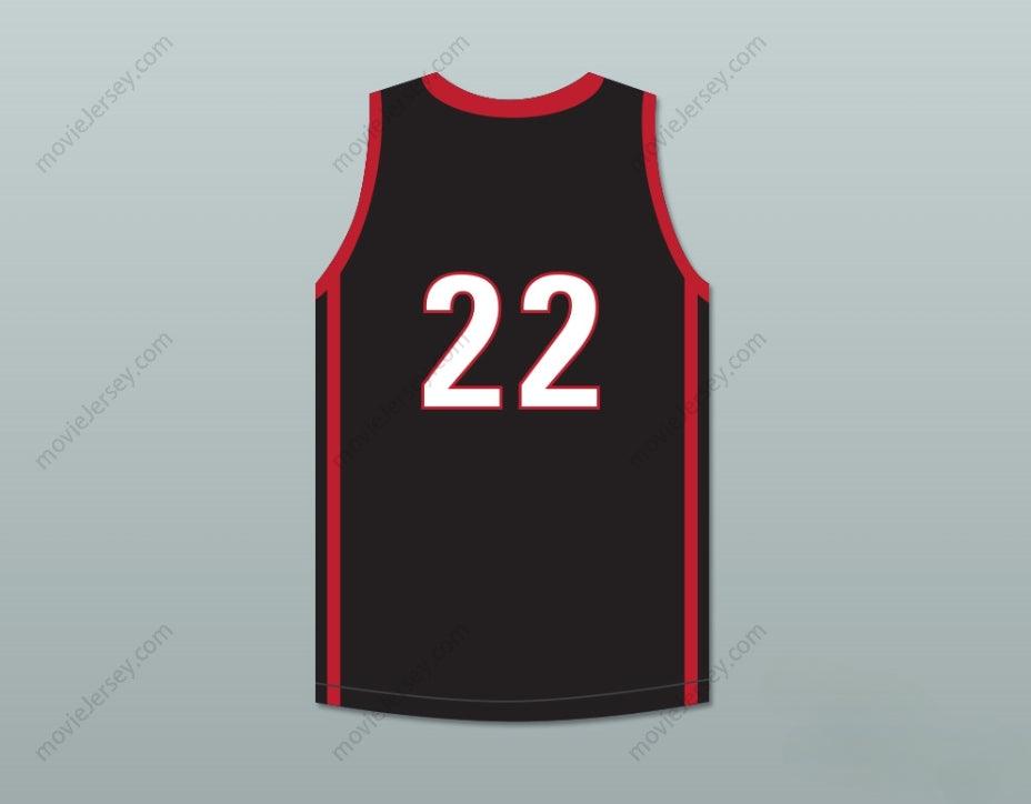 CUSTOM ANY Name Number KAWHI LEONARD 22 MARTIN LUTHER KING HIGH SCHOOL  BLACK BASKETBALL JERSEY 5 Top Stitched S-6XL