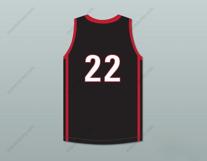 CUSTOM ANY Name Number KAWHI LEONARD 22 MARTIN LUTHER KING HIGH SCHOOL  BLACK BASKETBALL JERSEY 5 Top Stitched S-6XL