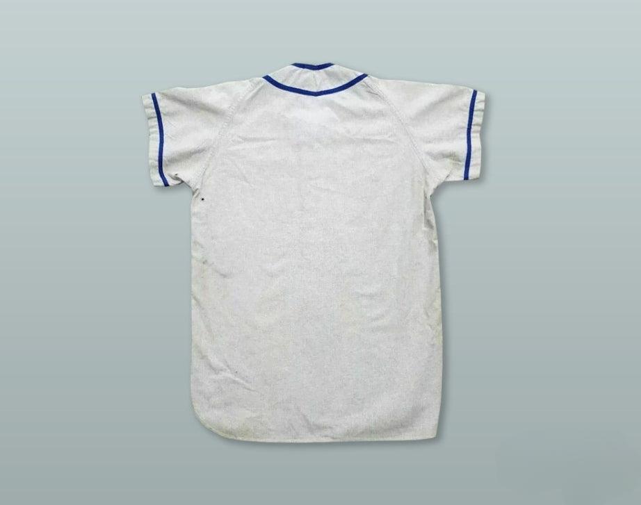Custom Any Name Number MERCERSBURG ACADEMY LIGHT GRAY BASEBALL JERSEY Top Stitched S-6XL