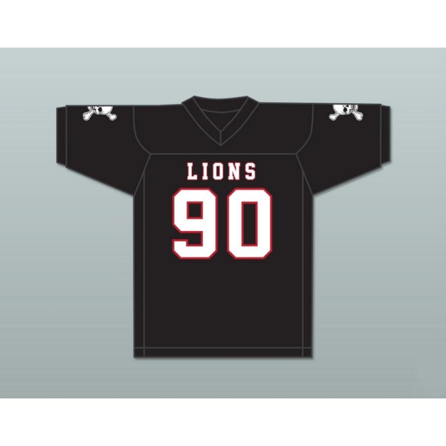 CUSTOM ANY Name Number RONALD OLLIE 90 EMCC LIONS FOOTBALL JERSEY INCLUDES PATCHES Top Stitched S-6XL