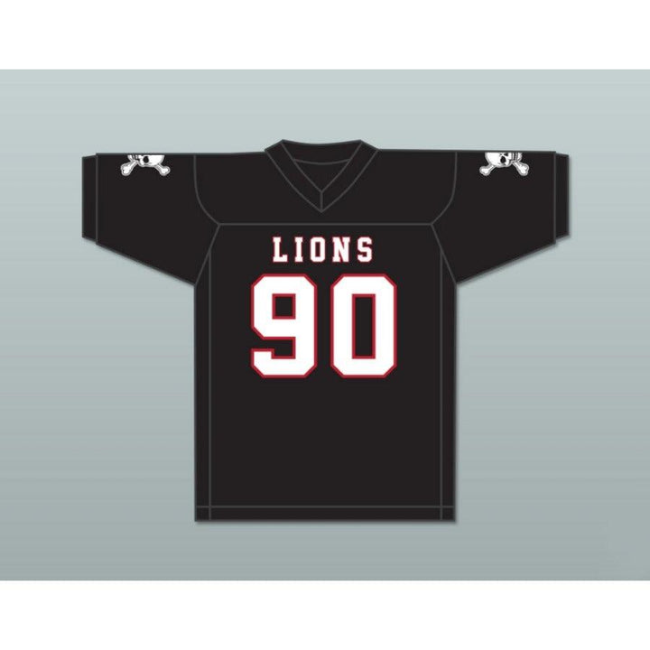 CUSTOM ANY Name Number RONALD OLLIE 90 EMCC LIONS FOOTBALL JERSEY INCLUDES PATCHES Top Stitched S-6XL